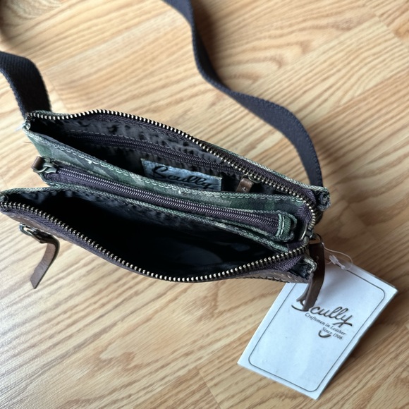 NWT Scully Leather/Camo Waist Pouch/Wallet - Picture 4 of 4